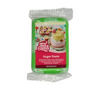 FunCakes Pasta di Zucchero Spring Green: facile da usare, liscia, flessibile, morbida e pieghevole, perfetta per decorare torte, halal, kosher e senza glutine. 250 gr