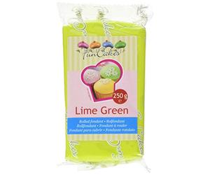 FunCakes Pasta di Zucchero Verde Lime - Pacco da 4 x 250 gr - Totale: 1000 gr