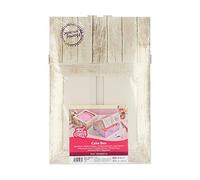 FunCakes Scatola per Torta - Pure: Design effetto legno, Con finestra, Adatto per torte decorate, 26x26 cm, 2 scatole