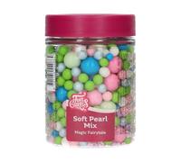 FunCakes Soft Pearls Mix Magic Fairytale: Perle di Zucchero Commestibili per Decorare Torte, Crostate e Cupcake, Ottimo Gusto, Ottime per Decorazioni, 80 g