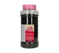 FunCakes Soft Perlas Grande Nero: Cake Sprinkles, Great Taste, Perfect for Cake Decorating, Commestible Soft Perle di Zucherro. 800 g.