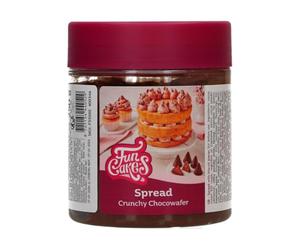 FunCakes Spread Crunchy Chocowafer: Crema Spalmabile con Wafer al Cioccolato Croccanti, Ottima per Stratificare le Torte, da Spalmare sopra o all’interno di Cupcake Cotti, 250 g