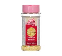 FunCakes Sprinkle Medley Butter Yellow: Cake Sprinkles, grande gusto, Perfect per la decorazione di torte, Sprinkle Mix. - 70 g