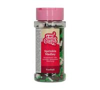FunCakes Sprinkle Medley Codette di Zucchero, Football, 65 g | Buon Gusto, Perfetto per Decorare Gelati, Torte, Cupcake, Cake Pop, Donut e Biscotti, Mix di Codette di Zucchero