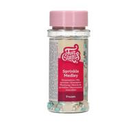 FunCakes Sprinkle Medley Frozen: Decorazioni di Zucchero, Sapore Delizioso, Ottime per Decorare Torte, Cupcake e Biscotti, Sprinkle Mix. 50 g