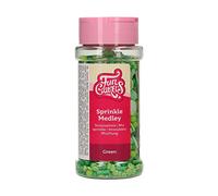 FunCakes Sprinkle Medley Verde: Cake Sprinkles, grande gusto, Perfect per la decorazione di torte, Sprinkle Mix. - 65 g