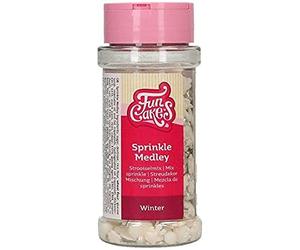 FunCakes Sprinkle Medley Winter: Cake Sprinkles, Great Taste, Perfect for Cake Decorating, Sprinkle Mix. 50 g.