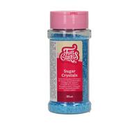 FunCakes Sugar Crystals -Blu-: Cake Sprinkles, Ottimo Gusto, Perfetto per Decorare Torte, Cristalli di Zucchero Colorati. 80 gr.