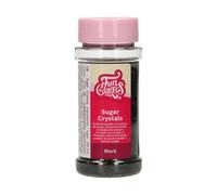 FunCakes Sugar Crystals -Nero-: Cake Sprinkles, Ottimo Gusto, Perfetto per Decorare Torte, Cristalli di Zucchero Colorati. 80 gr.