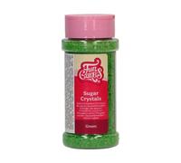 FunCakes Sugar Crystals -Verde-: Cake Sprinkles, Ottimo Gusto, Perfetto per Decorare Torte, Cristalli di Zucchero Colorati. 80 gr.