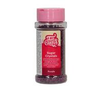 FunCakes Sugar Crystals -Viola-: Cake Sprinkles, Ottimo Gusto, Perfetto per Decorare Torte, Cristalli di Zucchero Colorati. 80 gr.