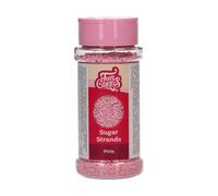 FunCakes Sugar Strands Pink: Cake Sprinkles, Ottimo Gusto, Decorazioni di Zucchero, Ottimo per Decorare Torte, Cupcake e Biscotti, Sprinkles, 80 g