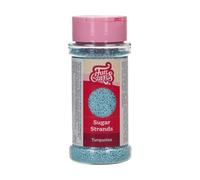 FunCakes Sugar Strands Turquoise: Cake Sprinkles, Ottimo Gusto, Decorazioni di Zucchero, Ottimo per Decorare Torte, Cupcake e Biscotti, Sprinkles, 80 g