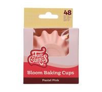 FunCakes Tazze da Forno Bloom Rosa Pastello pk/48, Pirottini per Cupcake Muffin Brownies Tazze di Carta Pirottini sono Resistenti al Grasso, 48 Pezzi