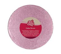 FunCakes Vassoio Rigido per Torte Rotondo Ø20 cm Rosa, Vassoio Rotondo per Torte, Base per Presentare le Torte, Qualità, Aspetto, 1 Pezzo