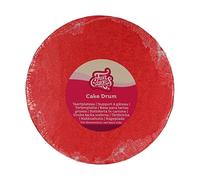 FunCakes Vassoio Rigido per Torte Rotondo Ø20 cm Rosso, Vassoio Rotondo per Torte, Base per Presentare le Torte, Qualità, Aspetto, 1 Pezzo