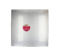 FunCakes Vassoio Rigido Quadrate 50,5 cm - Argento Vassoio Rigido Quadrate, Vassoio per la presentazione di torte, qualità, Aspetto lussuoso, 1 pezzo