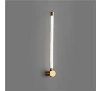Funce murale di lusso leggera moderna, lampada da parete della barra leggera a tubo lineare oro lungo, illuminazione da parete a strisce interne per camera da letto, specchio da bagno per il bagno,