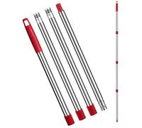 FunCee Spin Mop - Manico di ricambio per mocio o scopa a 4 sezioni, compatibile con ricariche e scope O Cedar Spin Mocio, da 76,2 cm a 149,9 cm, estremità filettata americana (testa del mocio non