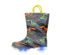 FUNCOO PLUS Stivali da pioggia per bambini e bambine | Design facile da mettere e togliere, suola a trazione, tomaia impermeabile mantiene i piedi dei bambini asciutti nei giorni