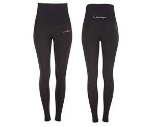 'Functional Power Shape Tights High Waist hwl102 con Effetto Antiscivolo, Winston Hape Slim Style Fitness Tempo Libero Sport Yoga Allenamento per Il Tempo Libero, Donna, HWL102-SCHWARZ-S, Nero, S