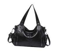Functional Shoulder Purse, Spacious Design, Elegant Work Bag, Trendy Casual Tote, Multi-Purpose Shoulder Bag, Lightweight Fashion Bag, Contemporary Tote Style, Stylish Women's Accessory, Roomy, Nero