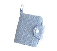 FunctionalAnd - Portamonete portatile in rilievo, ideale per chi viaggia alla moda, elegante borsa portaoggetti, Blu, Taglia unica