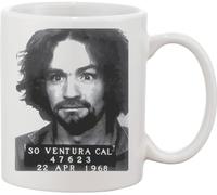 Functon+ Charles Manson Mugshot - Tazza in ceramica, colore: Bianco