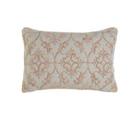 FUNDA COJIN ALGODON 60X1X40 BORDADO BEIGE