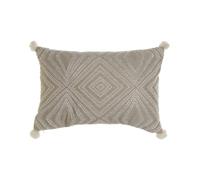 FUNDA COJIN ALGODON 60X1X40 GRIS