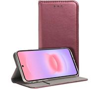 Funda COOL Flip Cover Liso Burgundy Pelle sintetica Viola per Samsung A376 Galaxy A37 5G