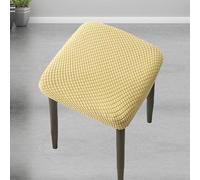 Funda Elástica Lavable Para Taburete Moderno - Cubreasiento Cuadrado Minimalista, Hogar Y Oficina, Universal Silla Comedor O Bar(L,35cm*35cm)