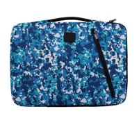 Funda EXACOMPTA Veggie 14" poliestere riciclato tasca blu manico