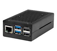 RPI5 CASE ALU01 - Alloggiamento per Raspberry Pi 5, alluminio, nero, inclusa venti