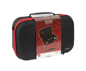 Funda Konix KX MY SWITCH BIG CARRY CASE per Nintendo Switch, Rigida, Nero e Rosso