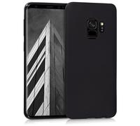 Funda kwmobile compatible con Samsung Galaxy S9 - Funda protectora de silicona TPU suave y fina - Negro mate