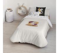 FUNDA NÓRDICA CON BOTONES 100% ALGODÓN MODELO GRYFFINDOR SWEET BEIG PARA CAMA DE 90 (155X220 CM.)