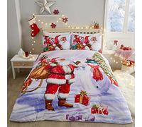 Funda Nórdica Papá Noel en la Nieve - Almohada Incluida - Cuidado Fácil