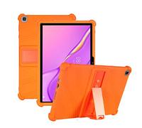 Funda para Huawei MatePad T10S/T10, Silicón Ligera Carcasa Antideslizante con Soporte para los niños para Huawei MatePad T10S/T10, Naranja