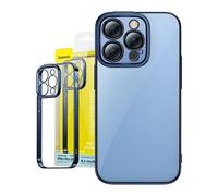Baseus Glitter Trasparente Case And Tempered Glass Set for iPhone 14 PRO (Blue)