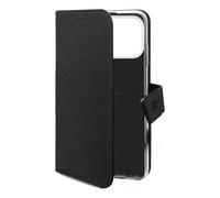 Celly Custodia a Portafoglio per iPhone 17 Pro, Cover Elegante con Funzione Stand Integrata, Chiusura Magnetica e Spazio Carte, Protezione Completa 360°, Colore Nero