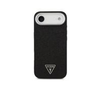 Funda para móvil Guess Air rigida polipelle nera glitter Magsafe per iPhone