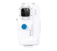 Funda para móvil Puluz PU9116W impermeabile plastica bianca per iPhone 15 Plus e Pro Max