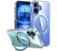 Funda para móvil Torras Ostand Pro Trasparente TPU con anello girevole per iPhone 16 Plus