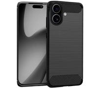 Funda per cellulare Cool TPU Nero Effetto Carbone Antiurto Air Cushion per iPhone 17