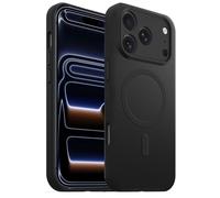 Funda per smartphone Akashi ALTCI17PRMAGB Custodia Silicone Nera MagSafe per iPhone 17 Pro