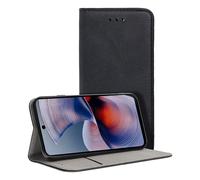 Funda per smartphone Cool Flip Cover Custodia Libro Polipiel Nera per Motorola Moto G55 5G