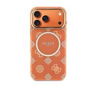Funda per smartphone Guess Multilogo Rigida Arancione Protezione per iPhone 17 Pro Max