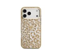 Funda per smartphone Guess PC+TPU Marrone Brillante MagSafe per iPhone 17 Pro