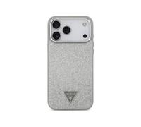 Funda per smartphone Guess Polipiel Argento Glitter MagSafe per iPhone 17 Pro Max